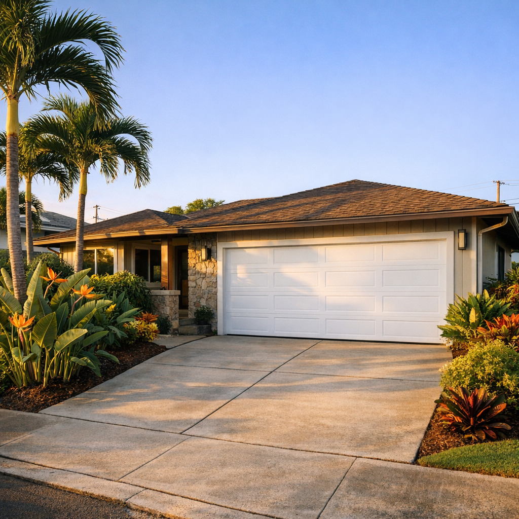 Garage door installation in Honolulu